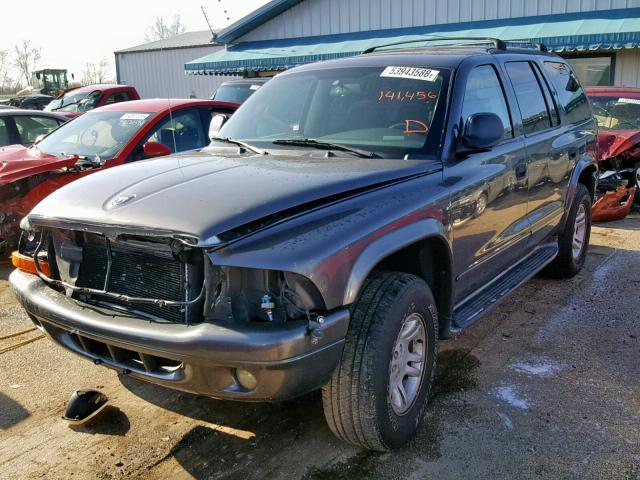 1D4HS48N73F557898 - 2003 DODGE DURANGO SL GRAY photo 2