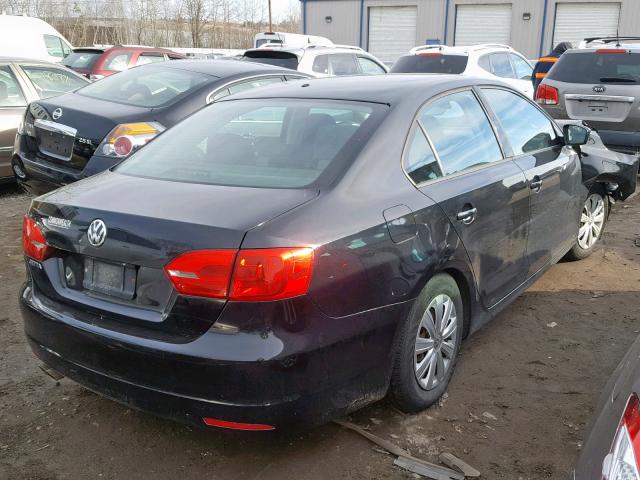 3VW2K7AJ9BM058334 - 2011 VOLKSWAGEN JETTA BASE 黑色 照片 4