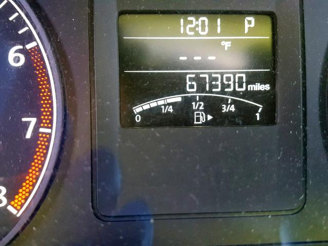 3VW2K7AJ9BM058334 - 2011 VOLKSWAGEN JETTA BASE 黑色 照片 8