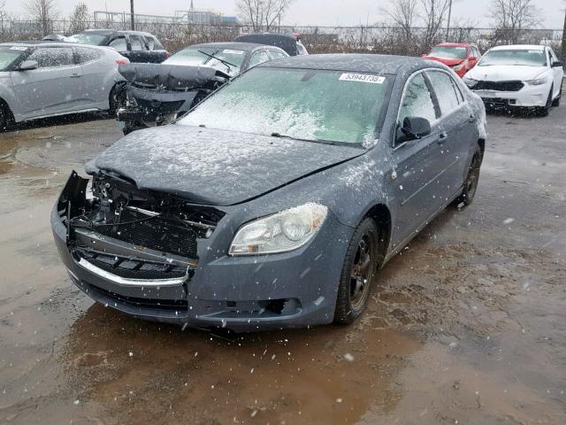 1G1ZG57B184188077 - 2008 CHEVROLET MALIBU LS GRAY photo 2
