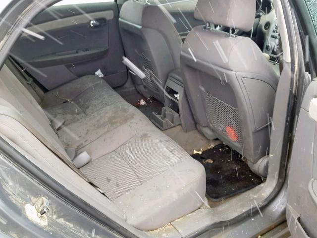 1G1ZG57B184188077 - 2008 CHEVROLET MALIBU LS GRAY photo 6