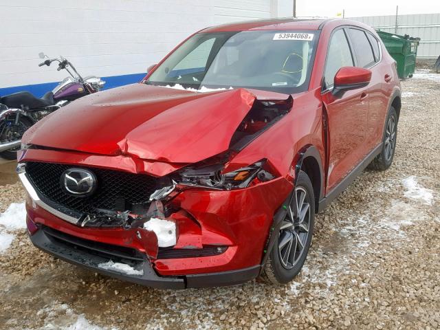 JM3KFBDM1J0345594 - 2018 MAZDA CX-5 GRAND RED photo 2