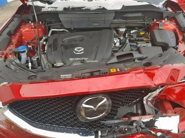 JM3KFBDM1J0345594 - 2018 MAZDA CX-5 GRAND RED photo 7