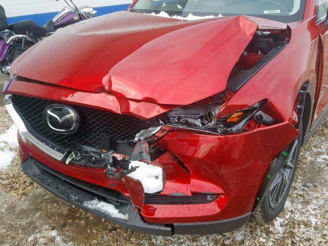 JM3KFBDM1J0345594 - 2018 MAZDA CX-5 GRAND RED photo 9