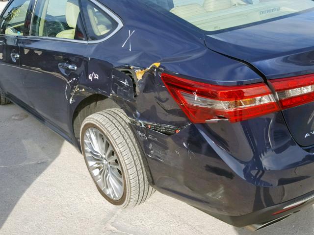 4T1BK1EB7GU225663 - 2016 TOYOTA AVALON XLE BLUE photo 9