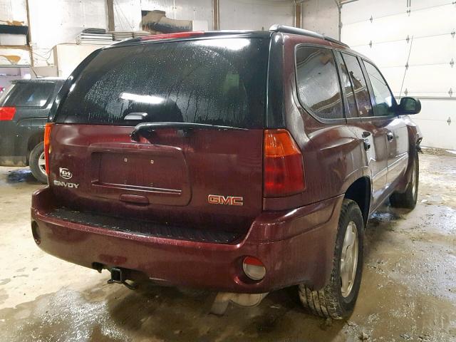 1GKDT13S972102038 - 2007 GMC ENVOY BURGUNDY photo 4