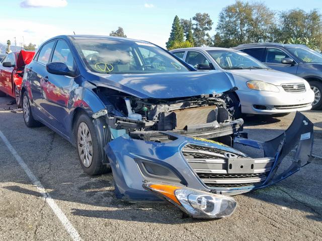 KMHD35LH1GU251955 - 2016 HYUNDAI ELANTRA GT BLUE photo 1