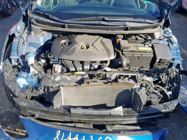 KMHD35LH1GU251955 - 2016 HYUNDAI ELANTRA GT BLUE photo 7