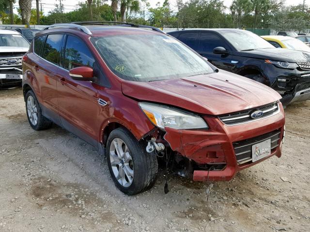 1FMCU0J93EUA43242 - 2014 FORD ESCAPE TIT ORANGE photo 1