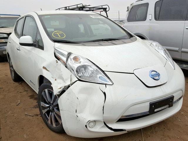 1N4BZ0CP5GC310277 - 2016 NISSAN LEAF SV WHITE photo 1