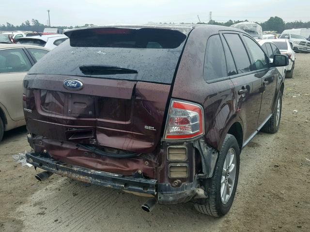 2FMDK3JCXABA83146 - 2010 FORD EDGE SEL BURGUNDY photo 4