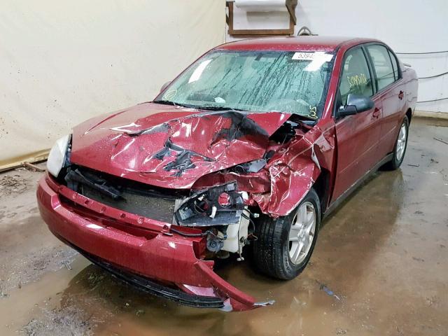 1G1ZT52805F310029 - 2005 CHEVROLET MALIBU LS Qırmızı foto 2