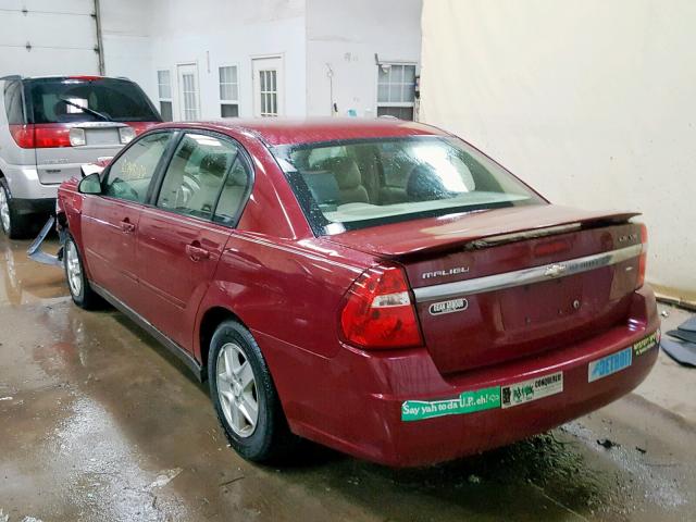 1G1ZT52805F310029 - 2005 CHEVROLET MALIBU LS Qırmızı foto 3