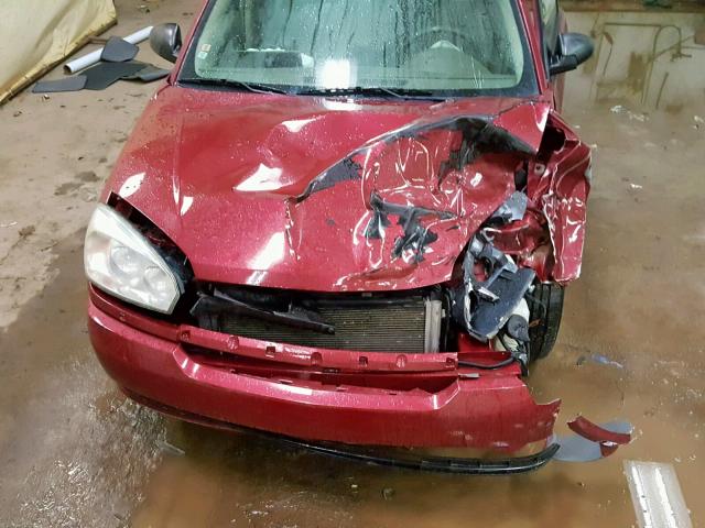1G1ZT52805F310029 - 2005 CHEVROLET MALIBU LS Qırmızı foto 7