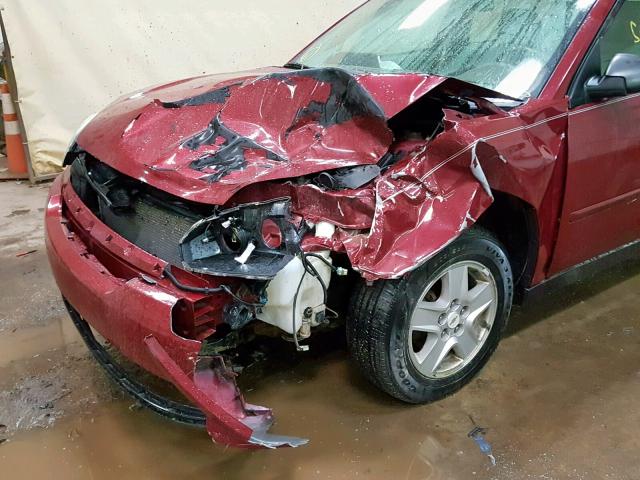 1G1ZT52805F310029 - 2005 CHEVROLET MALIBU LS Qırmızı foto 9