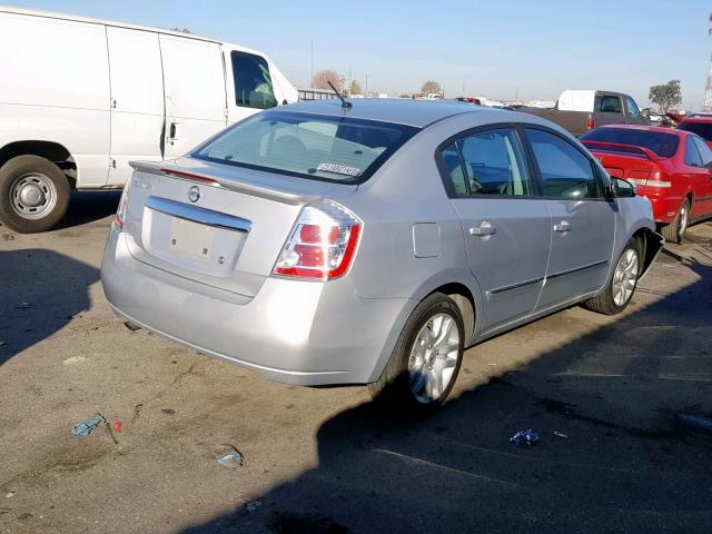 3N1AB6AP4CL744997 - 2012 NISSAN SENTRA 2.0 SILVER photo 4