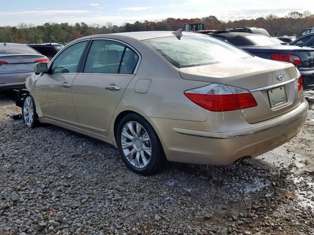 KMHGC4DE8BU123779 - 2011 HYUNDAI GENESIS 3. GOLD photo 3