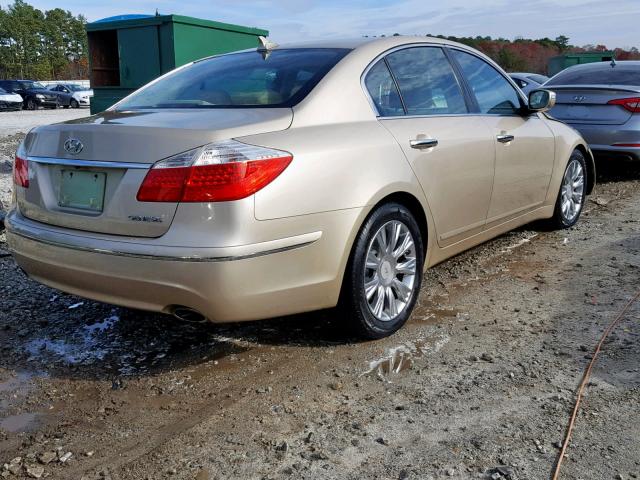 KMHGC4DE8BU123779 - 2011 HYUNDAI GENESIS 3. GOLD photo 4