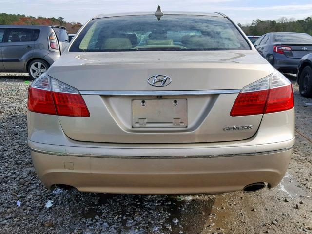 KMHGC4DE8BU123779 - 2011 HYUNDAI GENESIS 3. GOLD photo 9