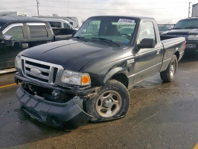 1FTYR10D58PA44743 - 2008 FORD RANGER BLACK photo 2