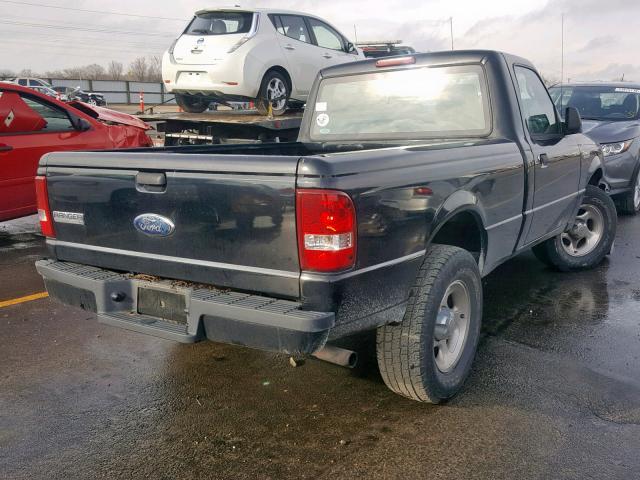 1FTYR10D58PA44743 - 2008 FORD RANGER BLACK photo 4