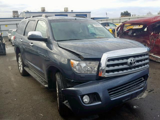 5TDBY67A78S007863 - 2008 TOYOTA SEQUOIA PL GRAY photo 1