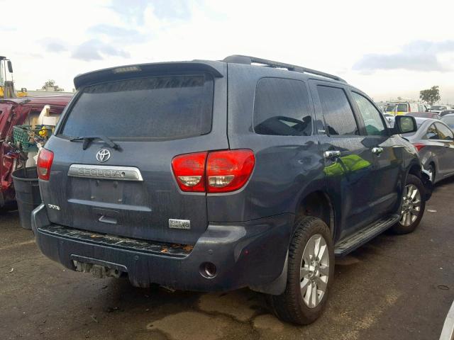 5TDBY67A78S007863 - 2008 TOYOTA SEQUOIA PL GRAY photo 4