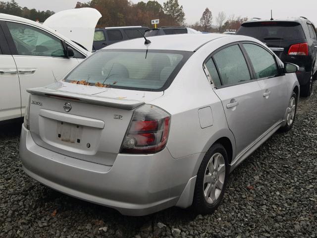 3N1AB6AP2AL612401 - 2010 NISSAN SENTRA 2.0 SILVER photo 4