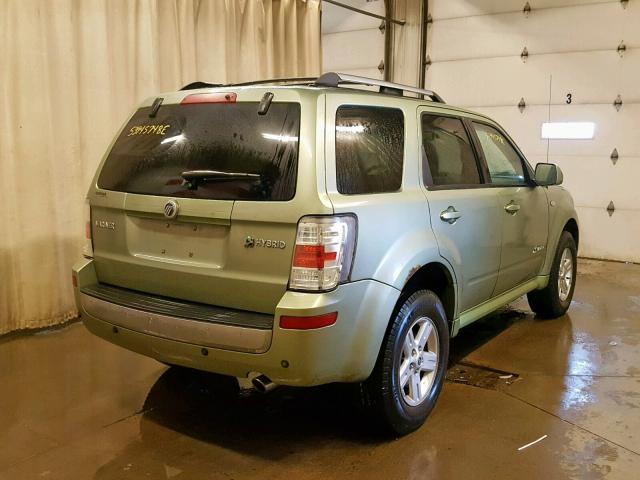 4M2CU29H48KJ15894 - 2008 MERCURY MARINER HE GREEN photo 4