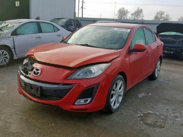 JM1BL1W56B1393329 - 2011 MAZDA 3 S RED photo 2