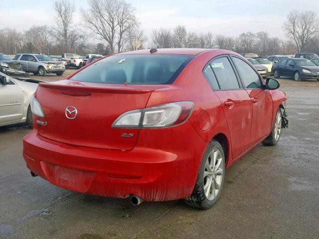 JM1BL1W56B1393329 - 2011 MAZDA 3 S RED photo 4