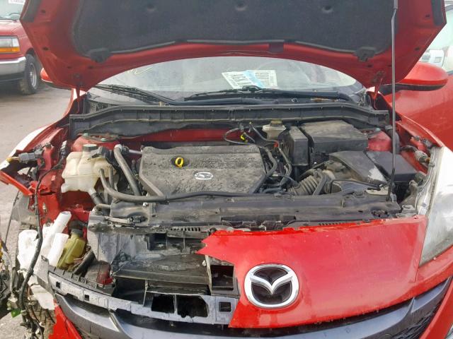 JM1BL1W56B1393329 - 2011 MAZDA 3 S RED photo 7