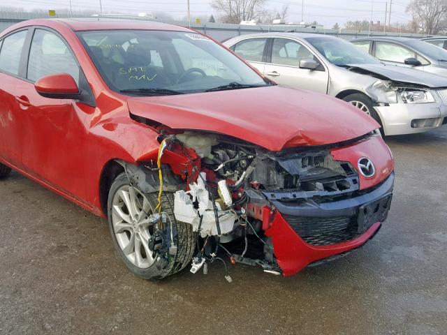 JM1BL1W56B1393329 - 2011 MAZDA 3 S RED photo 9