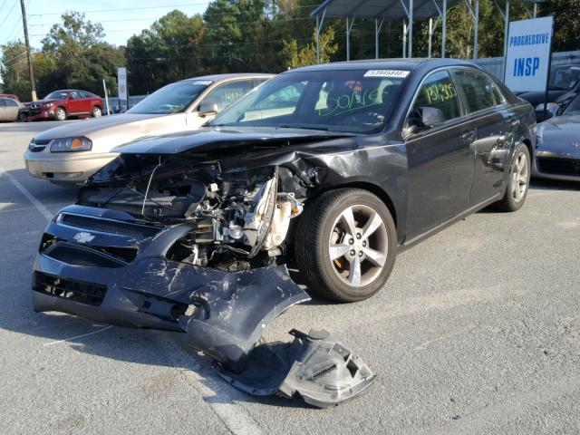 1G1ZC5E11BF133257 - 2011 CHEVROLET MALIBU 1LT BLACK photo 2