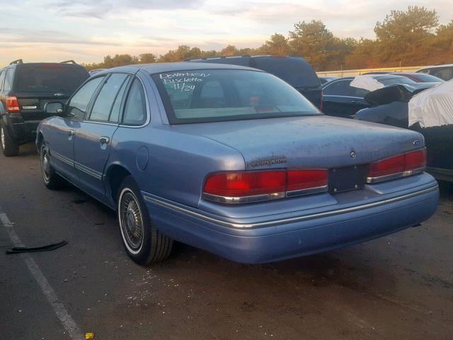 2FALP73WXSX203361 - 1995 FORD CROWN VICT BLUE photo 3