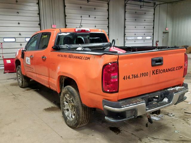 1GCPTCE16G1267785 - 2016 CHEVROLET COLORADO L ORANGE photo 3