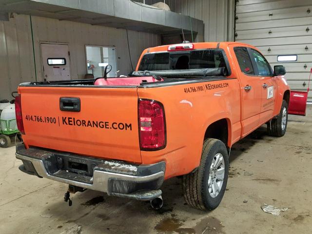 1GCPTCE16G1267785 - 2016 CHEVROLET COLORADO L ORANGE photo 4