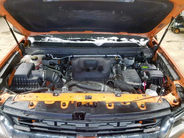 1GCPTCE16G1267785 - 2016 CHEVROLET COLORADO L ORANGE photo 7