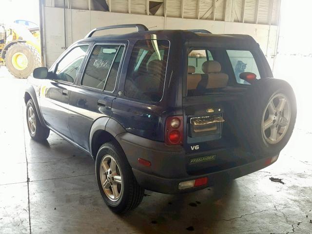 SALNY22252A367717 - 2002 LAND ROVER FREELANDER BLUE photo 3