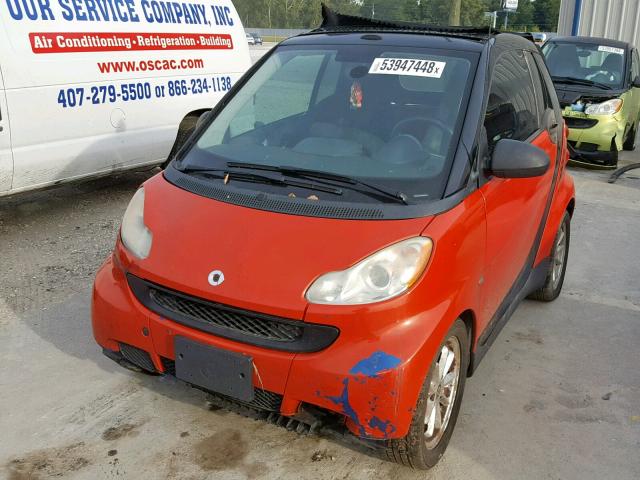 WMEEK31X38K206749 - 2008 SMART FORTWO PAS 红色 照片 2