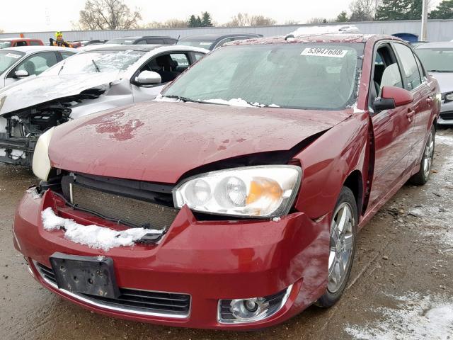 1G1ZU538X6F292832 - 2006 CHEVROLET MALIBU LTZ MAROON photo 2