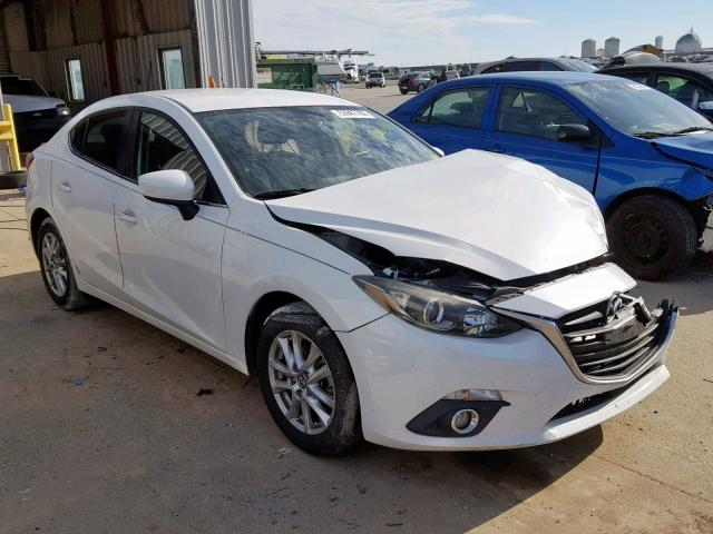 JM1BM1V73E1115556 - 2014 MAZDA 3 TOURING WHITE photo 1