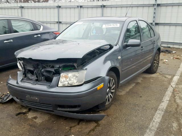 3VWSK69MX3M037065 - 2003 VOLKSWAGEN JETTA GLS GRAY photo 2