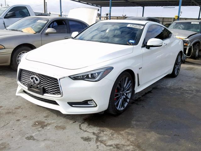 JN1FV7EK5HM610238 - 2017 INFINITI Q60 RED SP WHITE photo 2