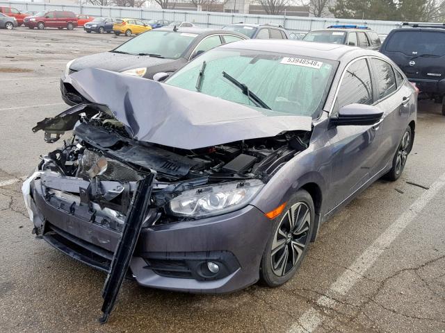 19XFC1F70HE024278 - 2017 HONDA CIVIC EXL GRAY photo 2