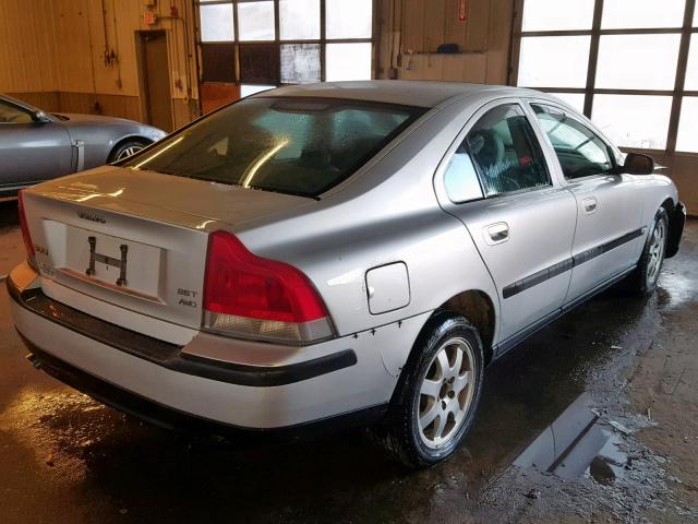 YV1RH59H742380741 - 2004 VOLVO S60 2.5T SILVER photo 4