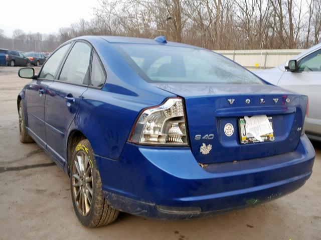 YV1MS382392447629 - 2009 VOLVO S40 2.4I BLUE photo 3