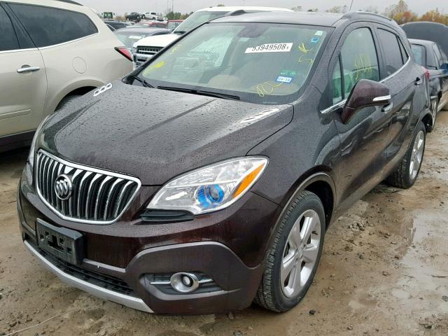 KL4CJCSB9FB140582 - 2015 BUICK ENCORE BROWN photo 2