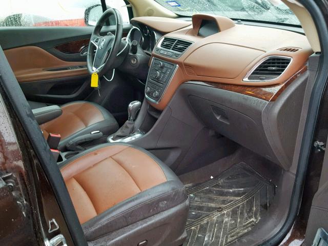 KL4CJCSB9FB140582 - 2015 BUICK ENCORE BROWN photo 5