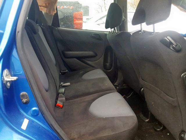 JHMGD38608S043670 - 2008 HONDA FIT BLUE photo 6